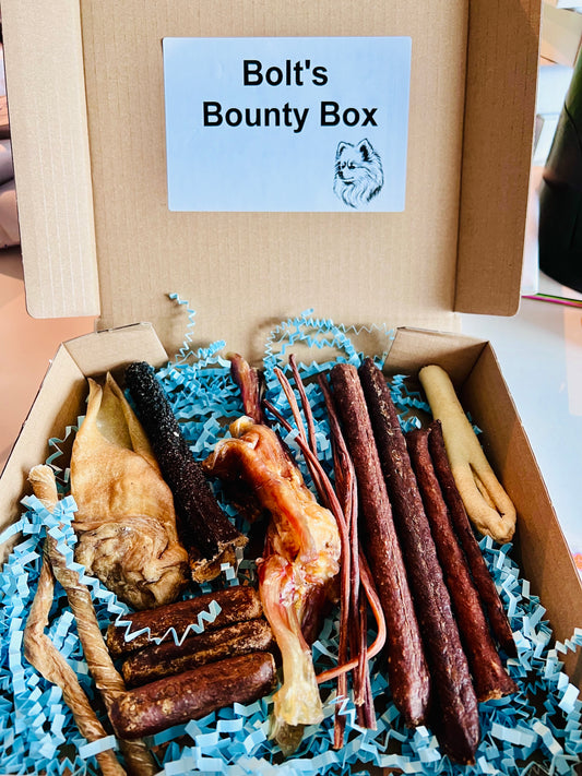 Bolt’s Bounty Box - All Natural Dog Treat Selection